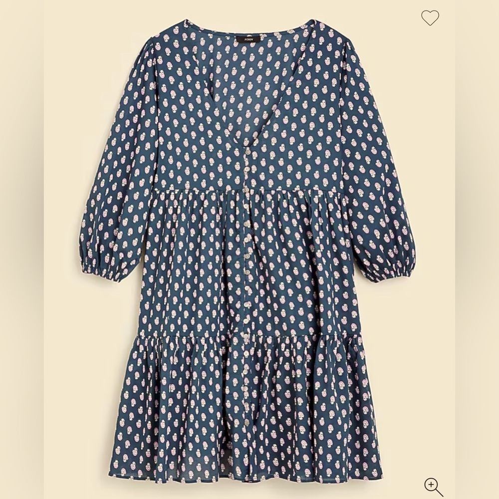 JCrew Tiered cotton dress